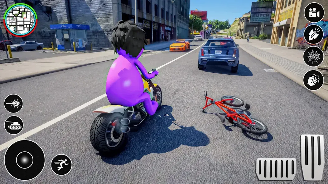 Blue Hero Gangster City Mafia [МОД Все открыто] APK Android Screenshot 2