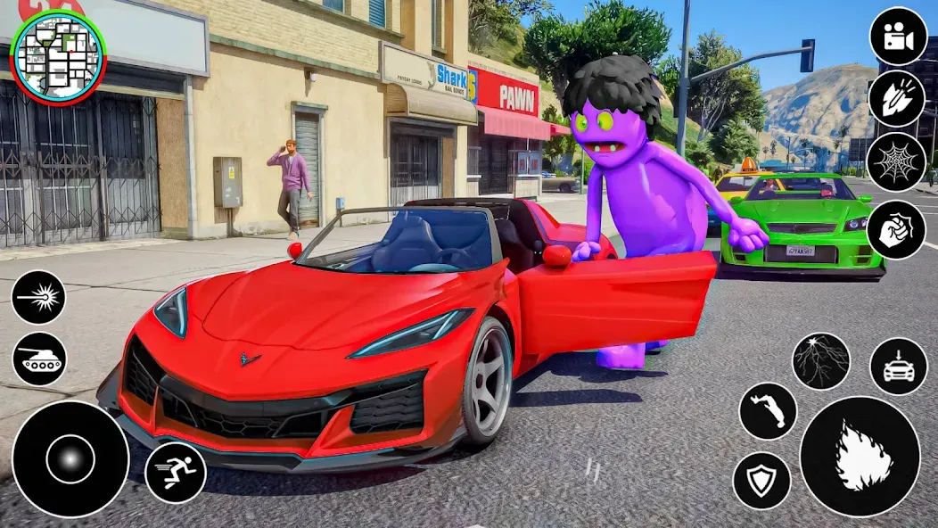 Blue Hero Gangster City Mafia [МОД Все открыто] APK Android Screenshot 4