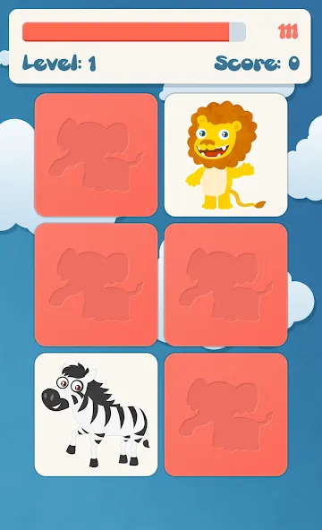 Animals memory game for kids [МОД Все открыто] APK Android Screenshot 2