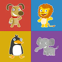 Animals memory game for kids [МОД Все открыто] APK Android