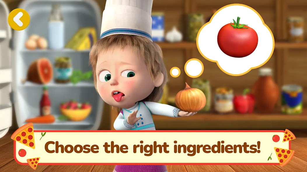 Masha and the Bear Pizza Maker [МОД Много денег] APK Android Screenshot 2