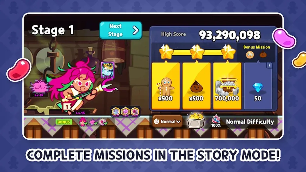 CookieRun: OvenBreak (Куки Ран) [МОД Бесконечные монеты] APK Android Screenshot 3