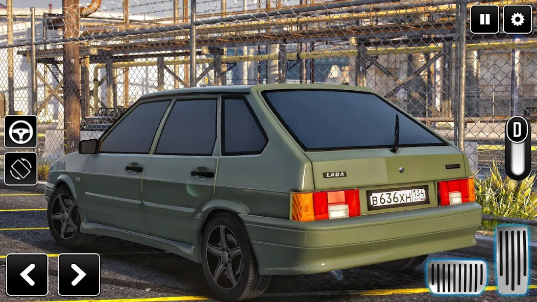 2114 Car Driving: Lada sedan [МОД Много денег] APK Android Screenshot 3