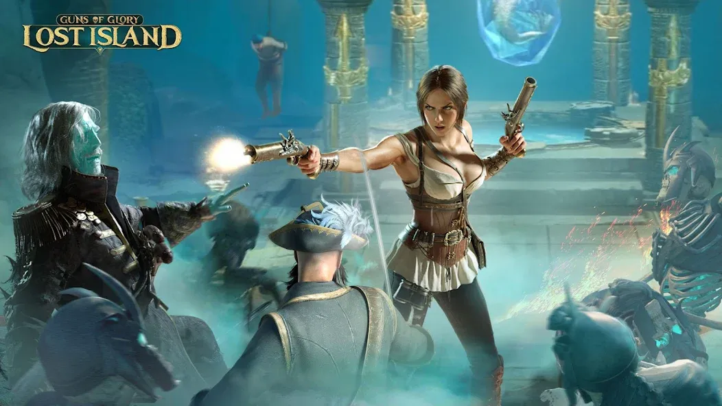 Guns of Glory: Lost Island (Ганз оф Глори) [МОД Бесконечные монеты] APK Android Screenshot 2