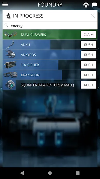 Warframe Companion (Уорфрейм Компаньон) [МОД Бесконечные монеты] APK Android Screenshot 3