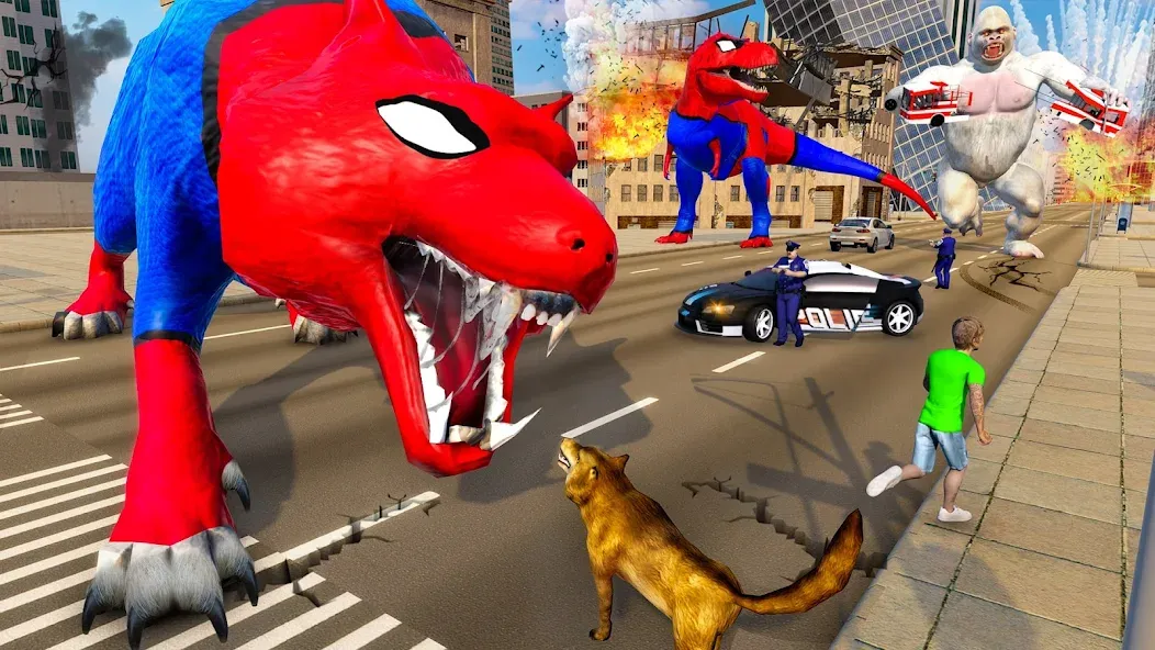 Giant Gorilla Bigfoot Monster (Энгри Горилла) [МОД Все открыто] APK Android Screenshot 5