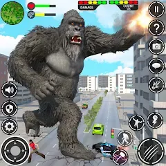 Giant Gorilla Bigfoot Monster (Энгри Горилла) [МОД Все открыто] APK Android