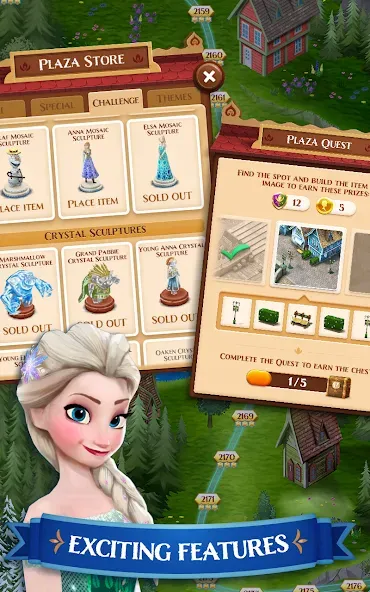 Disney Frozen Free Fall Games [МОД Mega Pack] APK Android Screenshot 2