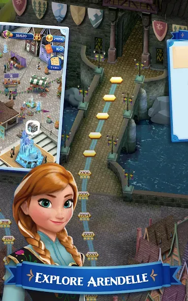 Disney Frozen Free Fall Games [МОД Mega Pack] APK Android Screenshot 4