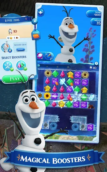 Disney Frozen Free Fall Games [МОД Mega Pack] APK Android Screenshot 5