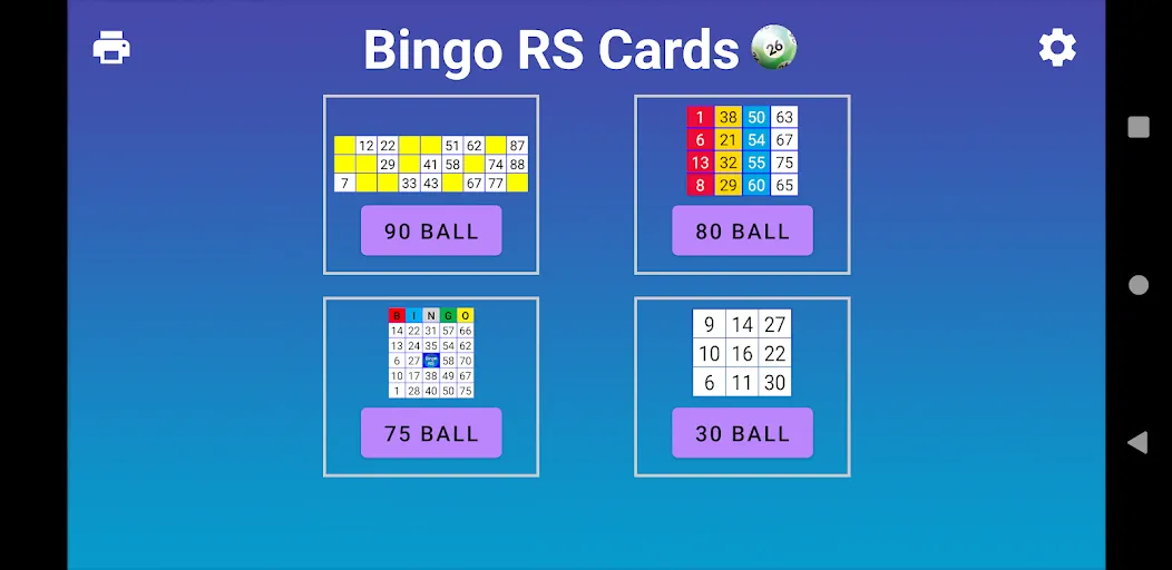 Bingo RS Cards (Бинго РС Карты) [МОД Все открыто] APK Android Screenshot 1