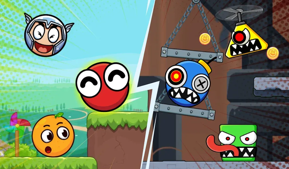Bounce Ball 6: Roller Ball 6 (Боунс Болл 6) [МОД Mega Pack] APK Android Screenshot 1