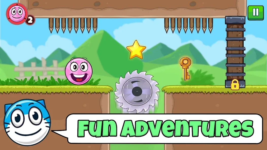 Red Ball Roller (Ред Болл Роллер) [МОД Меню] APK Android Screenshot 1