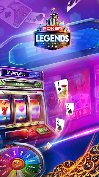 Poker Legends - Texas Hold'em (Покер Легенды) [МОД Меню] APK Android Screenshot 2