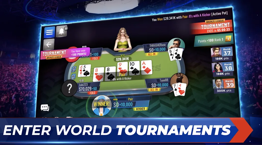 Poker Legends - Texas Hold'em (Покер Легенды) [МОД Меню] APK Android Screenshot 4