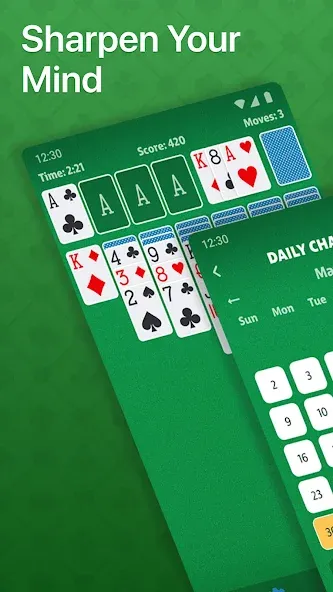 Solitaire - Classic Card Game (Солитер) [МОД Все открыто] APK Android Screenshot 2