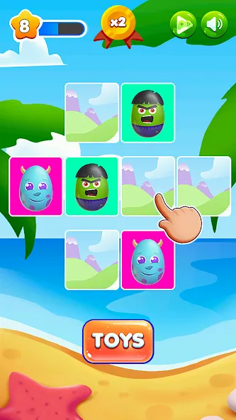 Surprise Eggs Memory (Сюрприз Яйца Мемо) [МОД Mega Pack] APK Android Screenshot 4