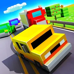 Blocky Highway: Traffic Racing (Блоки Хайвей) [МОД Много денег] APK Android