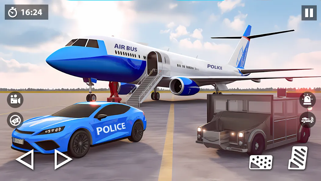 US Police Car Transporter Game (Полицейский транспорт игры) [МОД Premium] APK Android Screenshot 2