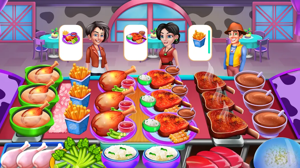 Cooking Food: Time Management [МОД Unlocked] APK Android Screenshot 2