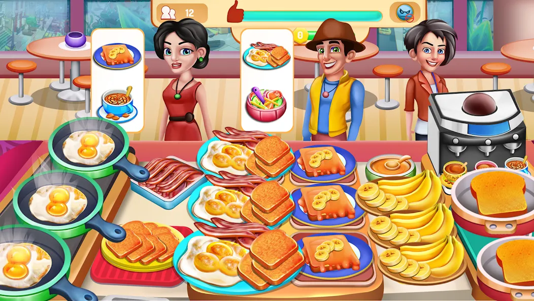 Cooking Food: Time Management [МОД Unlocked] APK Android Screenshot 3