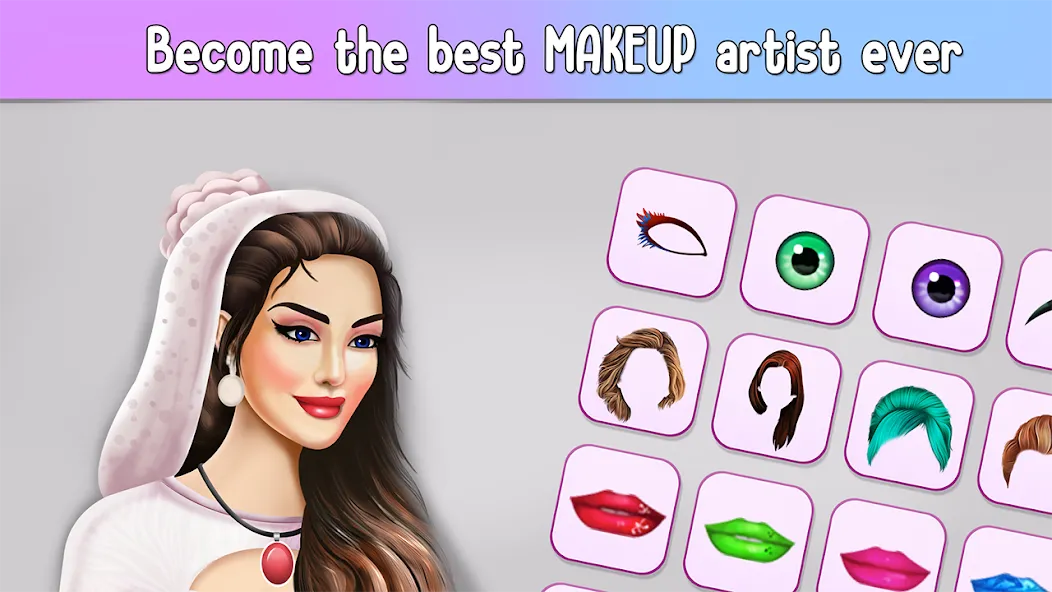 Fashion Stylist Makeup Dressup [МОД Mega Pack] APK Android Screenshot 3
