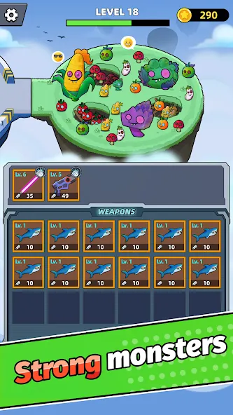 Merge Weapons：Air Island TD [МОД Все открыто] APK Android Screenshot 3