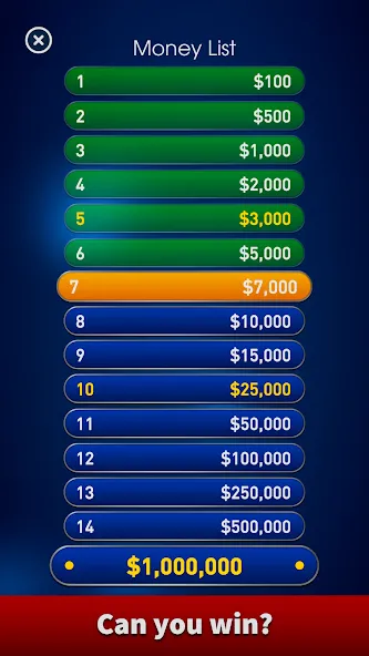 Millionaire 2024 Trivia Quiz [МОД Бесконечные монеты] APK Android Screenshot 4