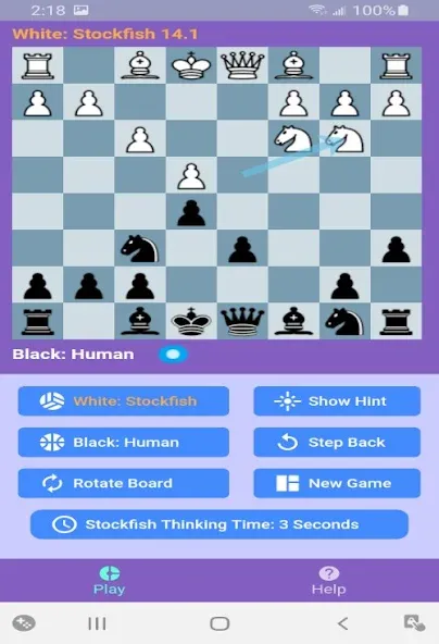 Chess With Stockfish 16 [МОД Меню] APK Android Screenshot 2