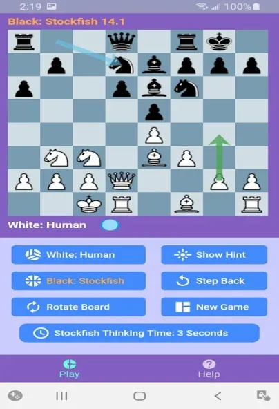 Chess With Stockfish 16 [МОД Меню] APK Android Screenshot 3