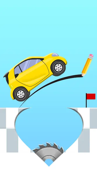 Draw 2 Bridge: Draw Save Car (Дроу 2 Бридж) [МОД Много денег] APK Android Screenshot 1