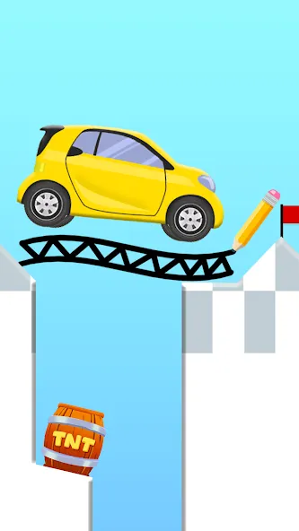 Draw 2 Bridge: Draw Save Car (Дроу 2 Бридж) [МОД Много денег] APK Android Screenshot 3