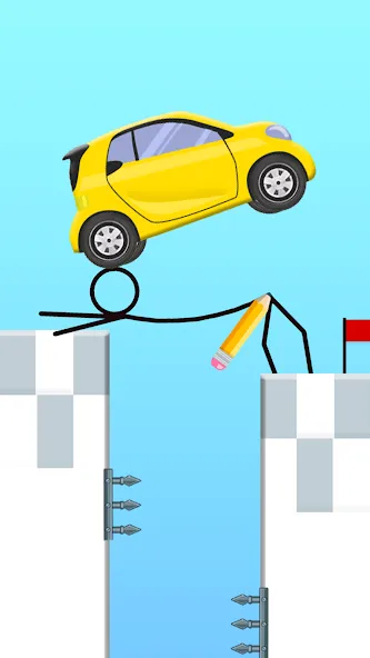Draw 2 Bridge: Draw Save Car (Дроу 2 Бридж) [МОД Много денег] APK Android Screenshot 4