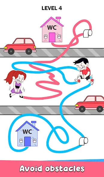 Toilet Rush Race: Draw Puzzle (Туалетная гонкаприпас) [МОД Много денег] APK Android Screenshot 4