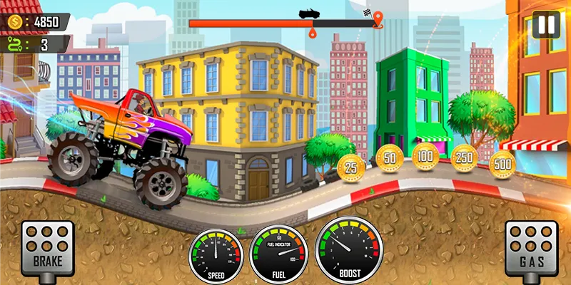 Racing the Hill [МОД Бесконечные монеты] APK Android Screenshot 1