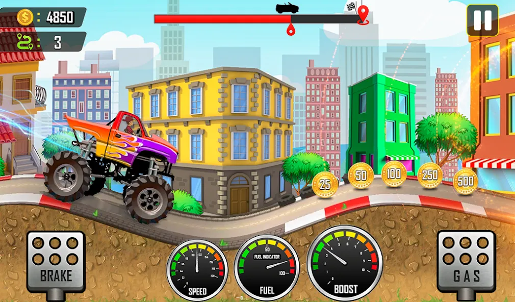 Racing the Hill [МОД Бесконечные монеты] APK Android Screenshot 5