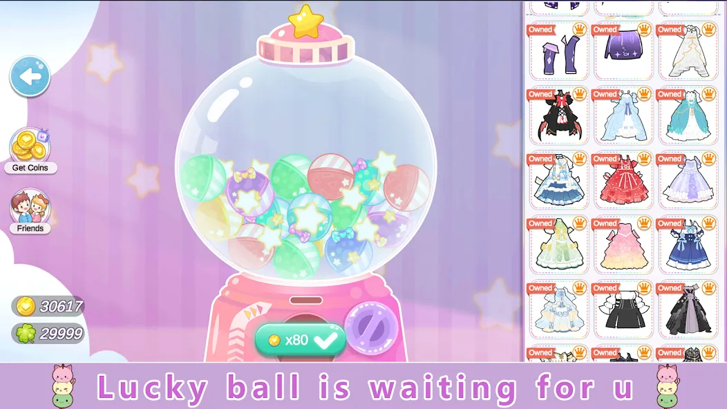 YOYO Doll Anime Dress Up Game (ЙОЙО) [МОД Бесконечные монеты] APK Android Screenshot 5