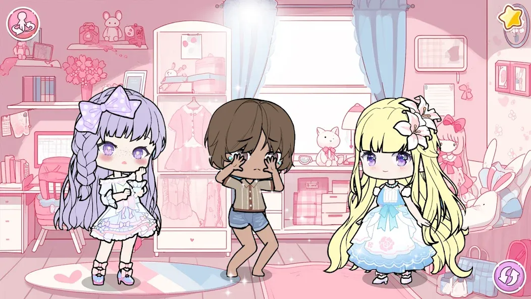 YOYO Doll School life Dress up (ЙОЙО Лайф ворлд) [МОД Меню] APK Android Screenshot 3