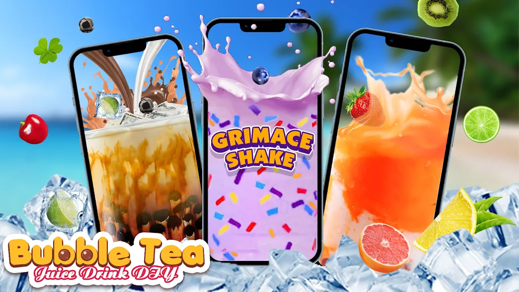 Boba Grimaces Shake Bubble Tea (Бабл) [МОД Mega Pack] APK Android Screenshot 1