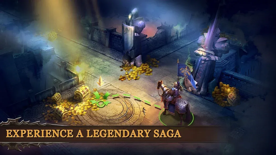Dungeon & Heroes: 3D RPG [МОД Бесконечные монеты] APK Android Screenshot 2