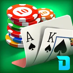 DH Texas Poker - Texas Hold'em (ДХ Техас Покер) [МОД Бесконечные монеты] APK Android