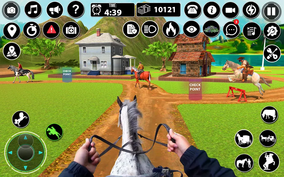 Horse Cart Taxi Transport Game [МОД Много денег] APK Android Screenshot 2