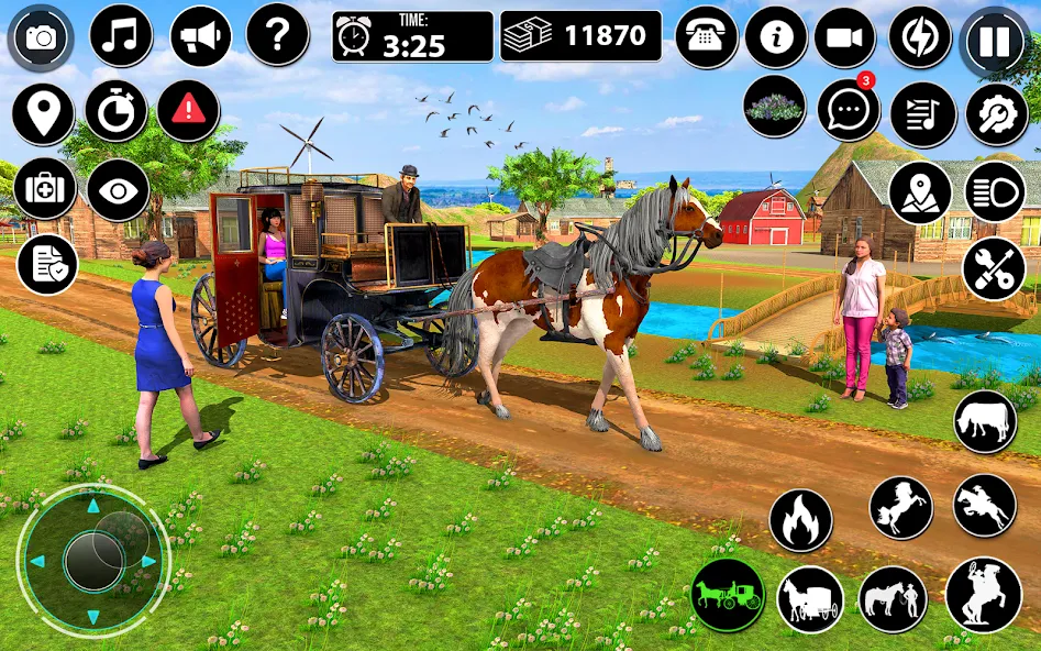 Horse Cart Taxi Transport Game [МОД Много денег] APK Android Screenshot 3