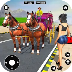 Horse Cart Taxi Transport Game [МОД Много денег] APK Android