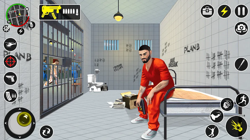 Grand Jailbreak Prison Escape (Гранд Побег из тюрьмы) [МОД Бесконечные монеты] APK Android Screenshot 3