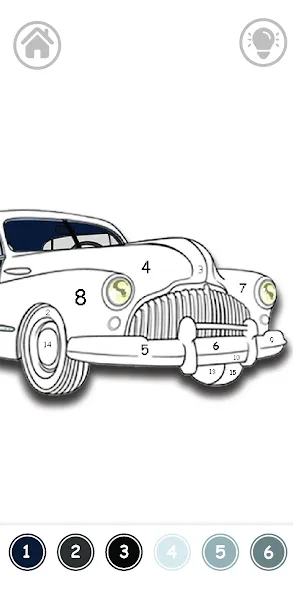 Cars Color By Number (Цветные машины по номерам) [МОД Меню] APK Android Screenshot 3