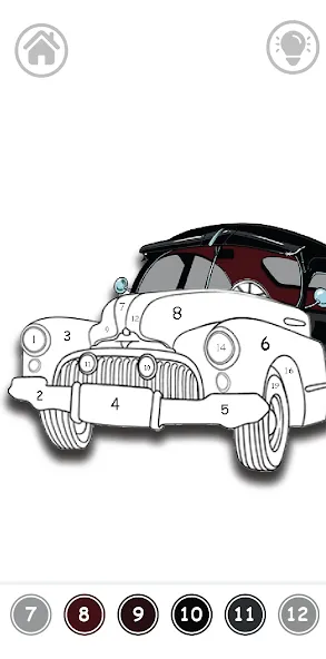 Cars Color By Number (Цветные машины по номерам) [МОД Меню] APK Android Screenshot 5