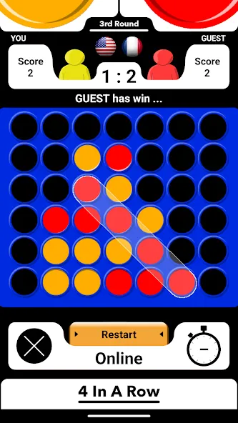 4 In A Row Board Game [МОД Бесконечные монеты] APK Android Screenshot 1