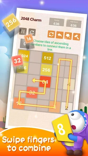 Number Charm: Slide Puzzle (Две тысячи сорок восемь) [МОД Premium] APK Android Screenshot 2