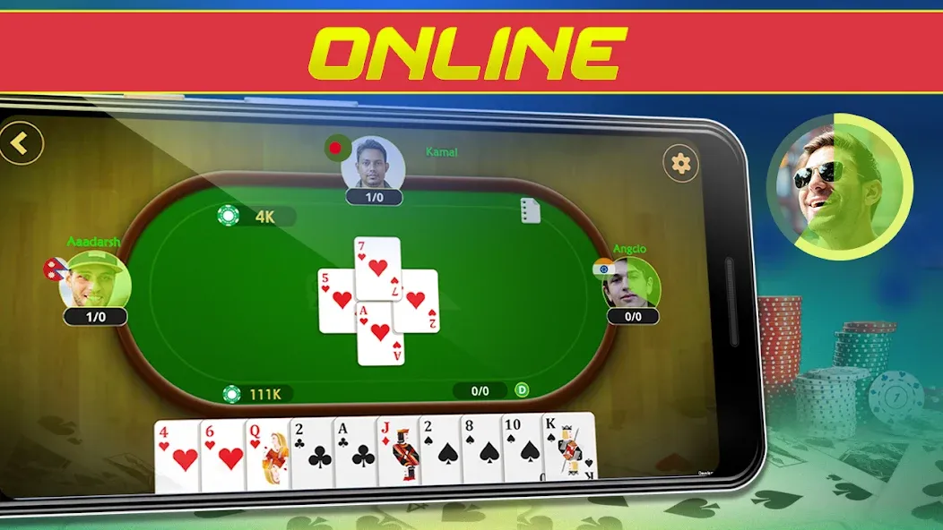 Call Bridge Card Game - Spades (Карточная игра Колл Бридж) [МОД Unlocked] APK Android Screenshot 2